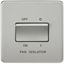 Picture of 1 FAN ISOLATOR SWITCH  SCREWLESS FLAT PLATE
BRUSHED CHROME