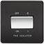 Picture of 1 FAN ISOLATOR SWITCH  SCREWLESS FLAT PLATE
MATT BLACK CHROME SWITCH