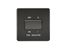 Picture of 1 FAN ISOLATOR SWITCH  SCREWLESS FLAT PLATE
MATT BLACK 