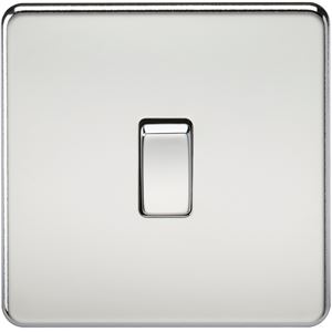 Picture of 1 GANG INTERMEDIATE  SCREWLESS FLAT PLATE
POLISHED CHROME