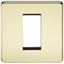 Picture of 1 GANG EURO MODULAR GRID PLATE
1 GANG POLISHED BRASS