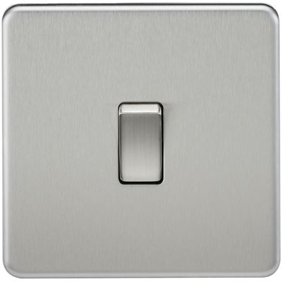 Picture of 1GANG 2WAY  SWITCH  SCREWLESS FLAT PLATE
BRUSHED CHROME