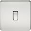 Picture of 1GANG 2WAY  SWITCH  SCREWLESS FLAT PLATE
POLISHED CHROME