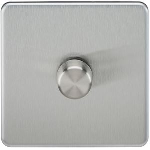 Picture of 1GANG 2WAY  DIMMER  SCREWLESS
10-200W/LED 5-150W BRUSHED CHROME