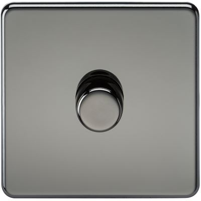 Picture of 1GANG 2WAY  DIMMER  SCREWLESS
10-200W/LED 5-150W BLACK NICKEL