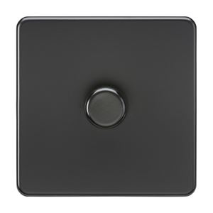 Picture of 1GANG 2WAY  DIMMER  SCREWLESS
10W-200W/5-150W LED MATT BLACK