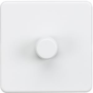 Picture of 1GANG 2WAY  DIMMER  SCREWLESS
10-200W/LED 5-150W MATT WHITE