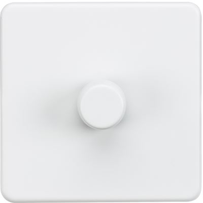 Picture of 1GANG 2WAY  DIMMER  SCREWLESS
10-200W/LED 5-150W MATT WHITE
