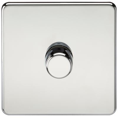 Picture of 1GANG 2WAY  DIMMER  SCREWLESS
10-200W/LED 5-150W POLISHED CHROME