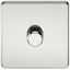 Picture of 1GANG 2WAY  DIMMER  SCREWLESS
10-200W/LED 5-150W POLISHED CHROME