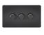 Picture of 3GANG 2WAY  DIMMER  SCREWLESS
10-200W/LED 5-150W MATT BLACK