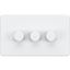 Picture of 3GANG 2WAY  DIMMER  SCREWLESS
10-200W/LED 5-150W MATT WHITE