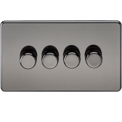 Picture of 4GANG 2WAY  DIMMER  SCREWLESS
10-200W/LED 5-150W BLACK NICKEL