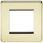 Picture of 2 GANG EURO MODULAR GRID PLATE
2 GANG POLISHED BRASS