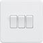 Picture of 3GANG 2WAY  SWITCH  SCREWLESS FLAT PLATE
MATT WHITE