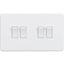 Picture of 4GANG 2WAY  SWITCH  SCREWLESS FLAT PLATE
MATT WHITE