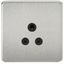 Picture of 5 AMP SOCKET SCREWLESS FLAT PLATE
BLACK INSERT BRUSHED CHROME