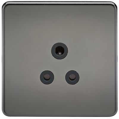 Picture of 5 AMP SOCKET SCREWLESS FLAT PLATE
BLACK INSERT BLACK NICKEL