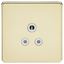Picture of 5 AMP SOCKET SCREWLESS FLAT PLATE
WHITE INSERT POLISHED BRASS