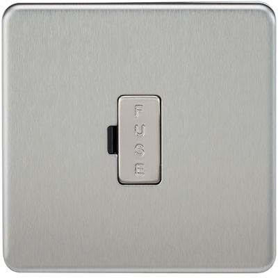 Picture of UNSWITCHED SPUR  SCREWLESS FLAT PLATE
BRUSHED CHROME
