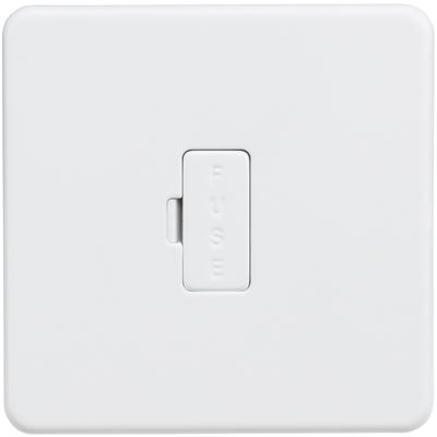 Picture of UNSWITCHED SPUR  SCREWLESS FLAT PLATE
MATT WHITE
