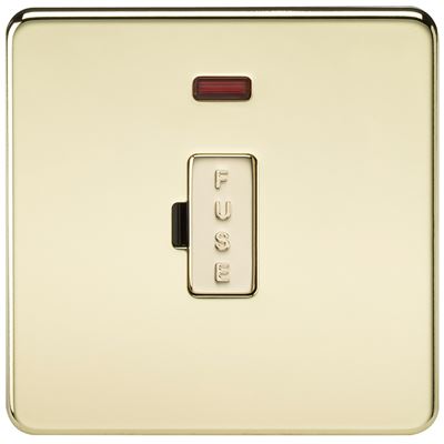 Picture of UNSWITCHED SPUR  C/W NEON SCREWLESS  PLATE
POLISHED BRASS