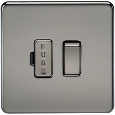 Picture of SWITCHED SPUR   SCREWLESS  PLATE
BLACK NICKEL