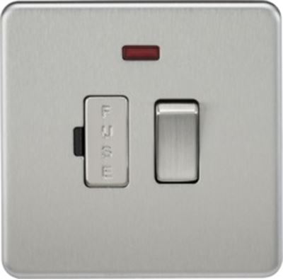 Picture of SWITCHED SPUR C/W NEON  SCREWLESS  PLATE
BRUSHED CHROME