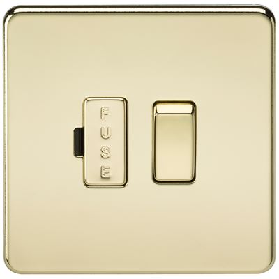 Picture of SWITCHED SPUR   SCREWLESS  PLATE
POLISHED BRASS