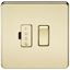 Picture of SWITCHED SPUR   SCREWLESS  PLATE
POLISHED BRASS