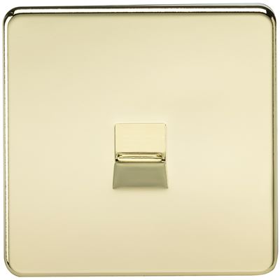 Picture of 1 GANG BT SLAVE SCREWLESS FLAT PLATE
POLISHED BRASS