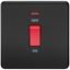 Picture of 45A DP  SWITCH  C/W NEON SCREWLESS FLAT PLATE
1 GANG MATT BLACK