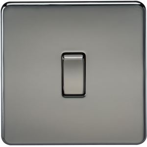 Picture of 20A DP  SWITCH  SCREWLESS FLAT PLATE
BLACK NICKEL