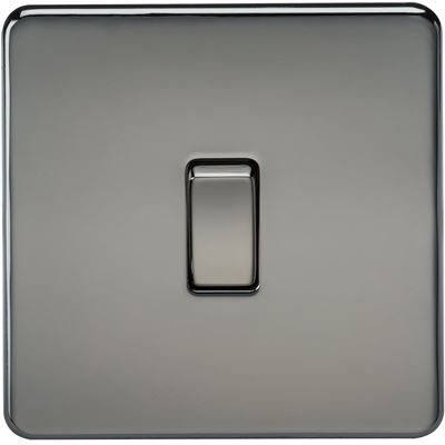 Picture of 20A DP  SWITCH  SCREWLESS FLAT PLATE
BLACK NICKEL