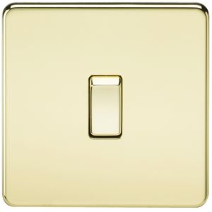 Picture of 20A DP  SWITCH  SCREWLESS FLAT PLATE
POLISHED BRASS