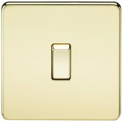 Picture of 20A DP  SWITCH  SCREWLESS FLAT PLATE
POLISHED BRASS