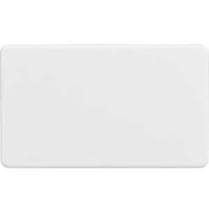 Picture of 2 GANG BLANK PLATE  FLAT PLATE
MATT WHITE