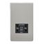Picture of 115V/230V SHAVER SOCKET SCREWLESS PLATE
BLACK  INSERT BRUSHED CHROME
