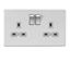 Picture of 2 GANG SOCKET GREY INSERT SCREWLESS PLATE
GREY INSERT