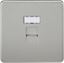 Picture of RJ45 SOCKET  SCREWLESS FLAT PLATE
BRUSHED CHROME