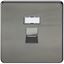 Picture of RJ45 SOCKET  SCREWLESS FLAT PLATE
BLACK NICKEL