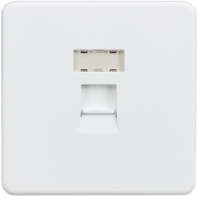 Picture of RJ45 SOCKET  SCREWLESS FLAT PLATE
MATT WHITE
