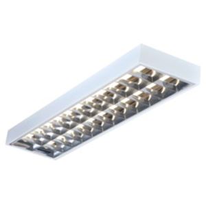 Picture of TWIN SURFACE MOUNTED FITTING C/W CAT 2 LOUVRE 
NO LAMP