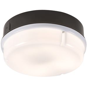 Picture of 28W 2D ROUND BLACK/OPAL BULKHEAD C/W LAMPKNIGHTSBRIDGE