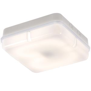 Picture of 28W 2D SQUARE WHITE/OPAL BULKHEAD C/W LAMPKNIGHTSBRIDGE