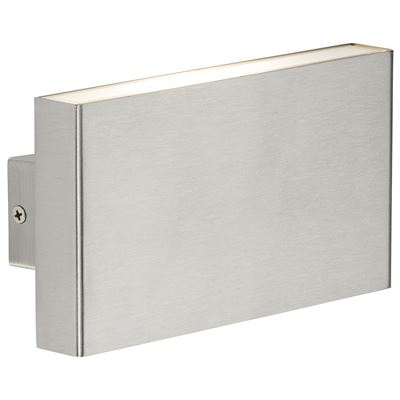 Picture of INDOOR/OUTDOOR WALL LIGHT METAL 2 X 8W LEDBRUSHED CHROME 450LUMEN 3000KKNIGHTSBRIDGE