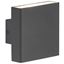 Picture of INDOOR/OUTDOOR WALL LIGHT METAL 2 X 4W LEDANTHRACITE 450LUMEN 3000KKNIGHTSBRIDGE