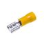 Picture of Yellow Female Crimp 6.0mm pk50