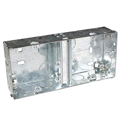 Picture of Dual 25mm Metal Socket Box