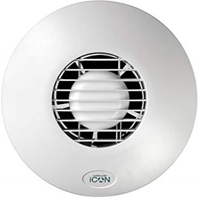 Picture of 4" Mixed centrifugal/axial fan  Low voltage
Unique iris shutter; prevents back draughts
operates silently.
72683801